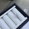 S925 Sterling Silver Women's Ring with 8-9mm Natural Freshwater Pearl, Perfect Round, Strong Luster, High-End Luxury Design.