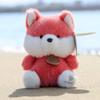 Polyester Cloth Velvet Bean Bag Park Animal Plush Toy Pendant Cute Cartoon Doll Keychain Children's Gift 14+