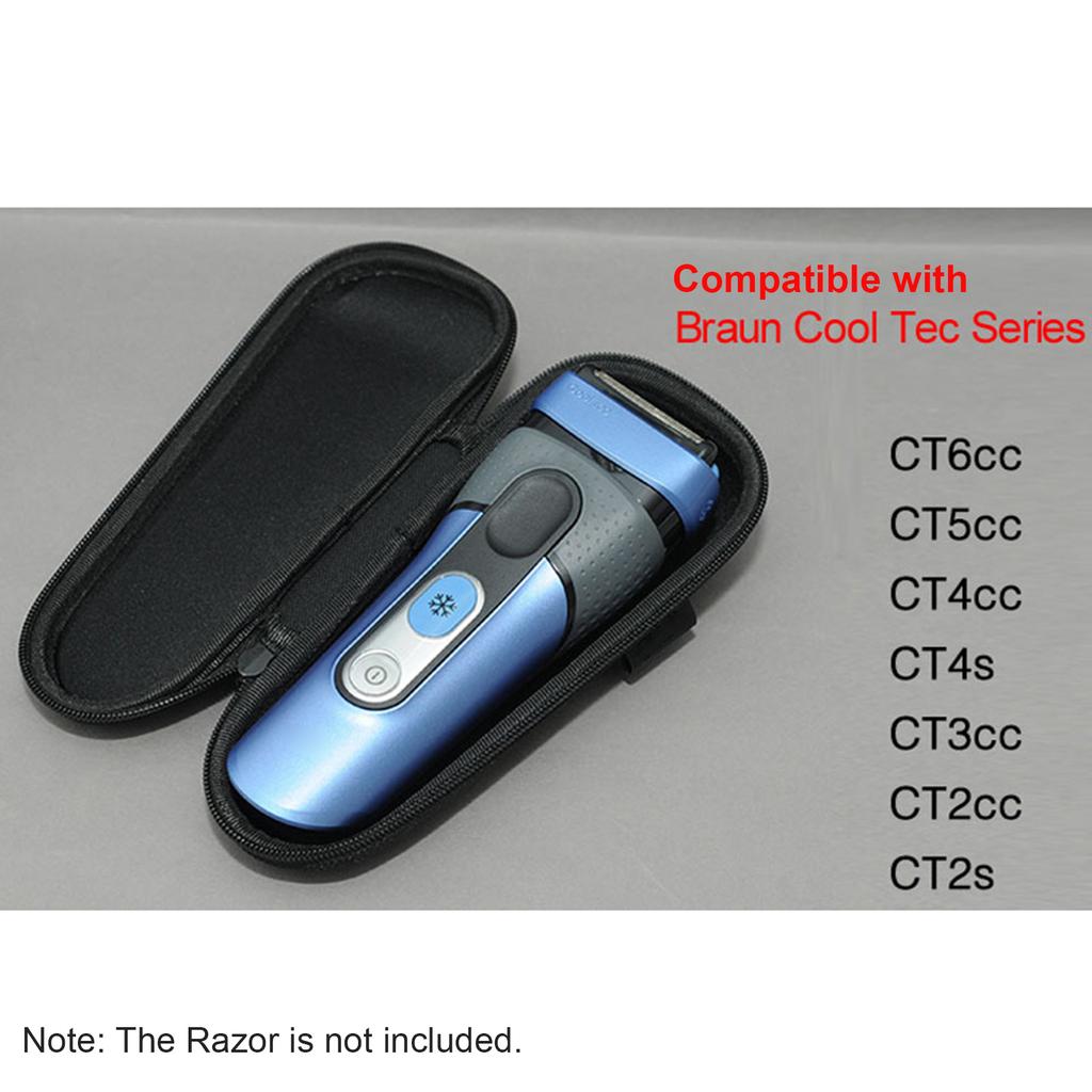 Cestovní taška s organizérem Hard Case Kompatibilní s černým pouzdrem na zastřihovač Braun Series Black