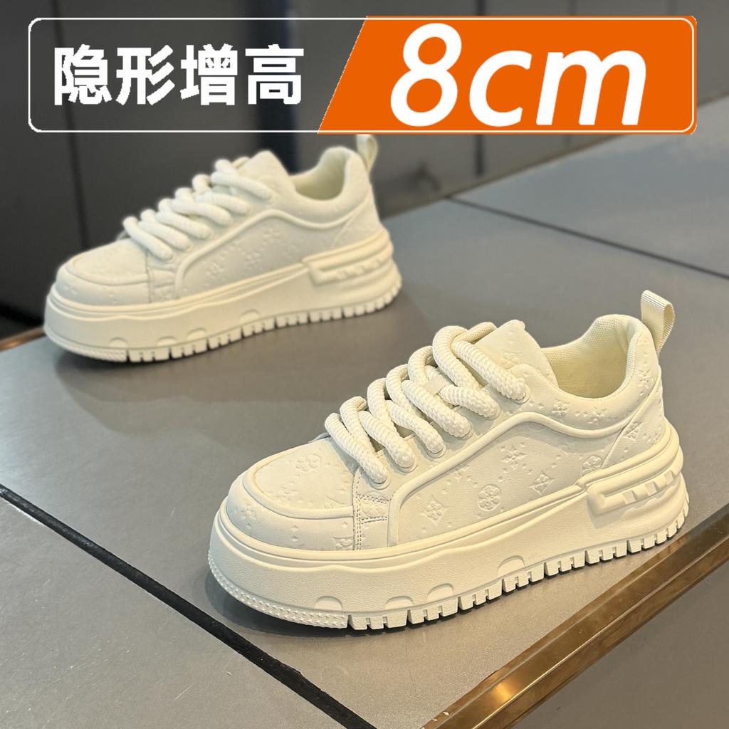 Casual board shoes thick sole invisible inner height increase CM spring and summer sports leisure mesh shoes