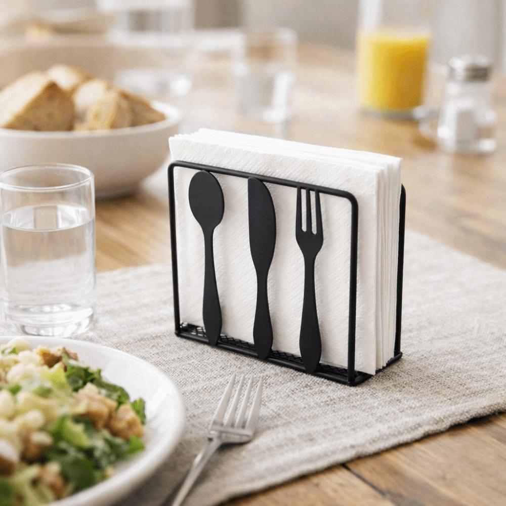 New Metal Tabletop Tissue Rack Decorative Durable Napkin Holder Minimalist Napkin Organizer for Kitchen Dining Table
