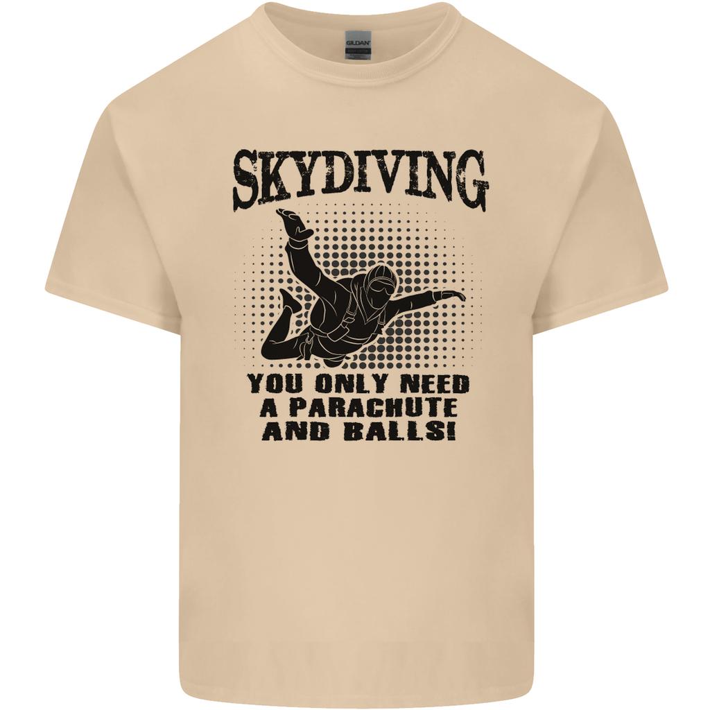 Skydiving Parachute Balls Skydiver Funny Unisexs Light Cotton TShirt
