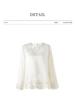 Luxurious Retro Chinese Satin Embroidery Round Neck Shirt - Early Spring Fashion