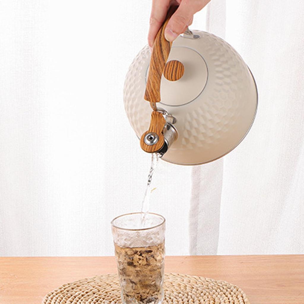Tea Kettles Whistling Induction Tea Kettle for Stove Stainless Steel Pot 2.5L Hot Water Boiler Teapot for Home Kitchen Travel