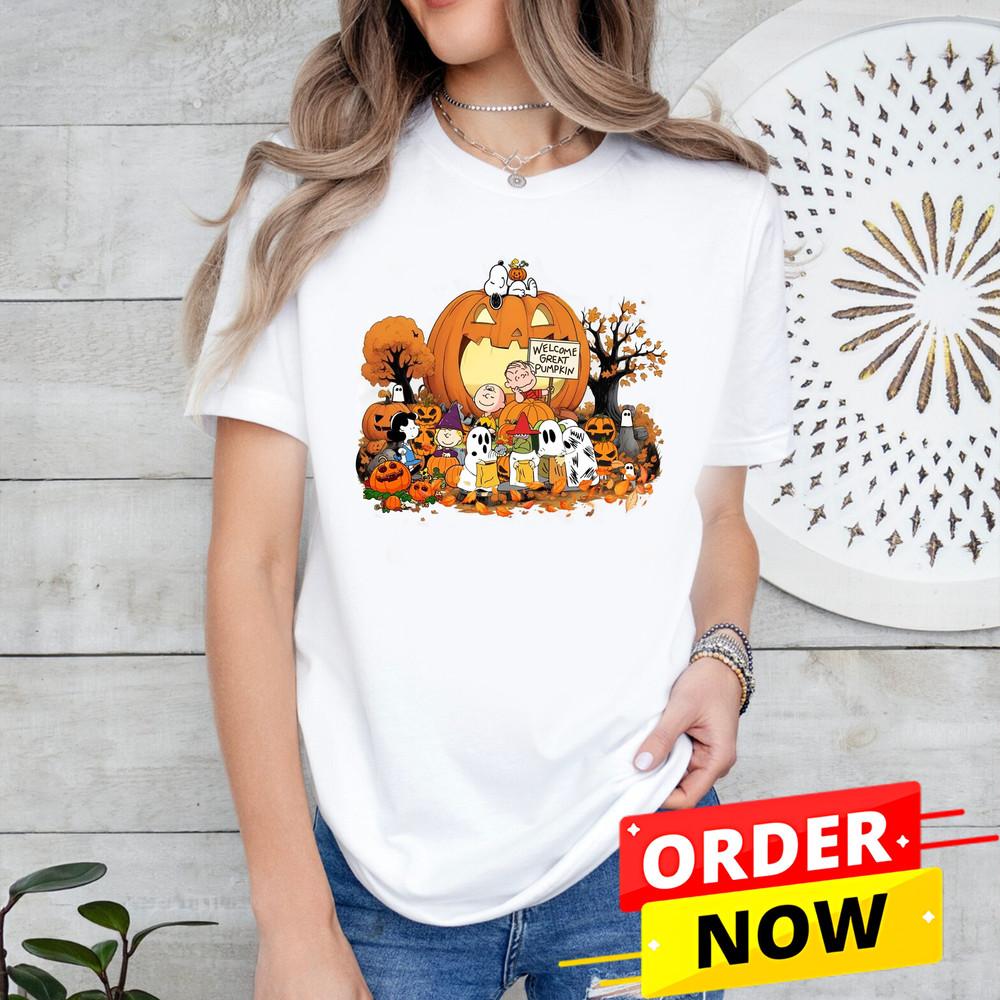 HOT NEW - Snoopy Great Pumpkin Halloween Shirt, Charlie Brown Fall Shirt Unisex T-Shirt XXXL