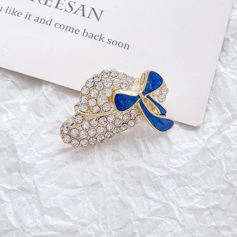 High-End Pearl & Rhinestone Butterfly Brooch for Women's Fashion Suits and Scarves