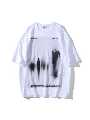 Übergroßes T-Shirt mit y2k-Print