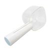 Pet Food Scoop Transparent Clear Scale Food Grade Dog Food Shovel with Clip Handle for Puppy Cat White