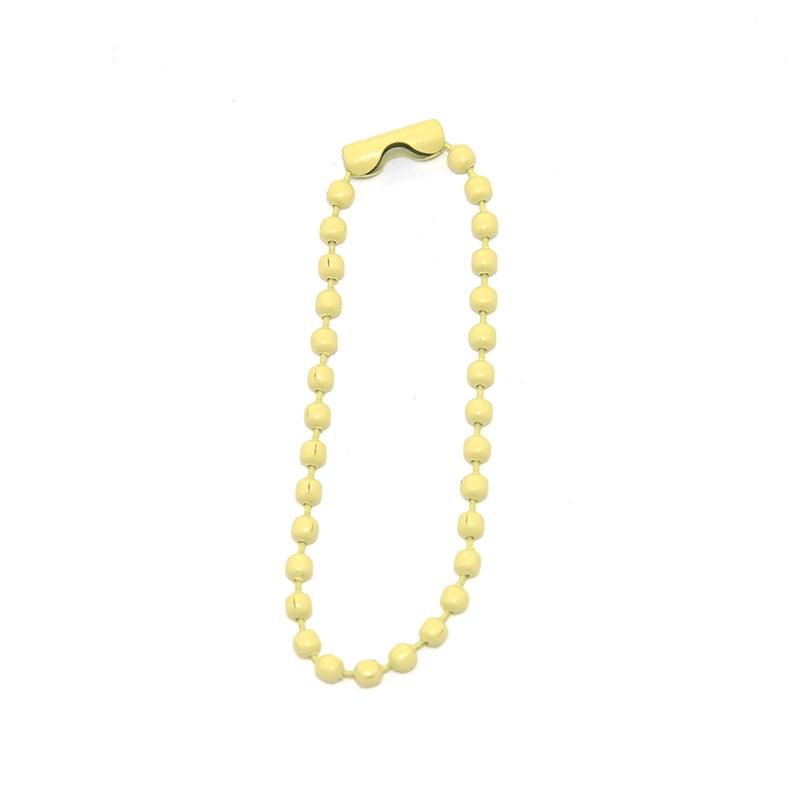 2.4mm Colorful Bead Chain for DIY Jewelry – Painted Iron Wave Chain with Buckle Pendant Connector