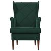 Armchair Dark Green Velvet