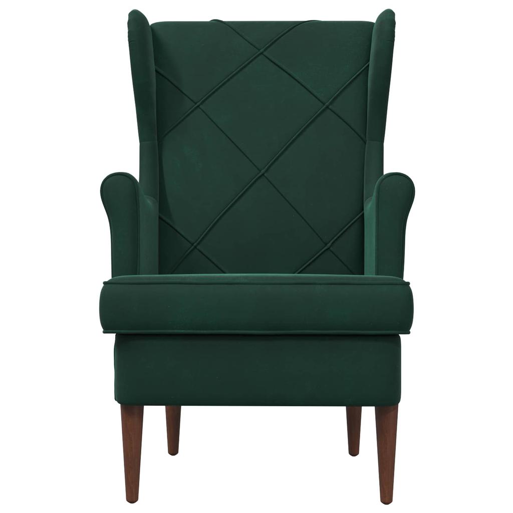 Armchair Dark Green Velvet