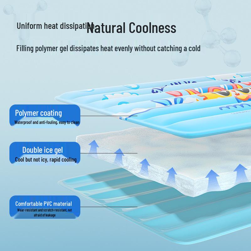 Pet Cooling Mat: Summer Ice Pad for Cats & Dogs