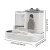 Cat Feeder and Water Dispenser Automatic Waterer Travel Supply Gravity Feeder for Cats Small Medium Dogs Rabbits Kitty Puppy