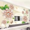 Simple Photo Wallpaper 3d Rose Diamond Mural European Style Fresco Living Room Bedroom Tv Sofa Background Wall Murals