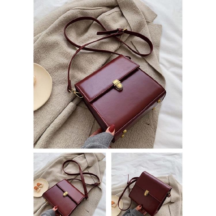 Womens Mini Square Bag Casual Messenger Bag Trend Crossbody Bag PU Shoulder Bag