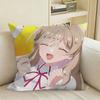 Campus Angel Sena Ajisai Watanare Square Sofa Pillow Cover Solid Color Living Room Home Decor Cushion Case