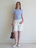 Elssibeui Bustier Overlay Knit Top_Skyblue