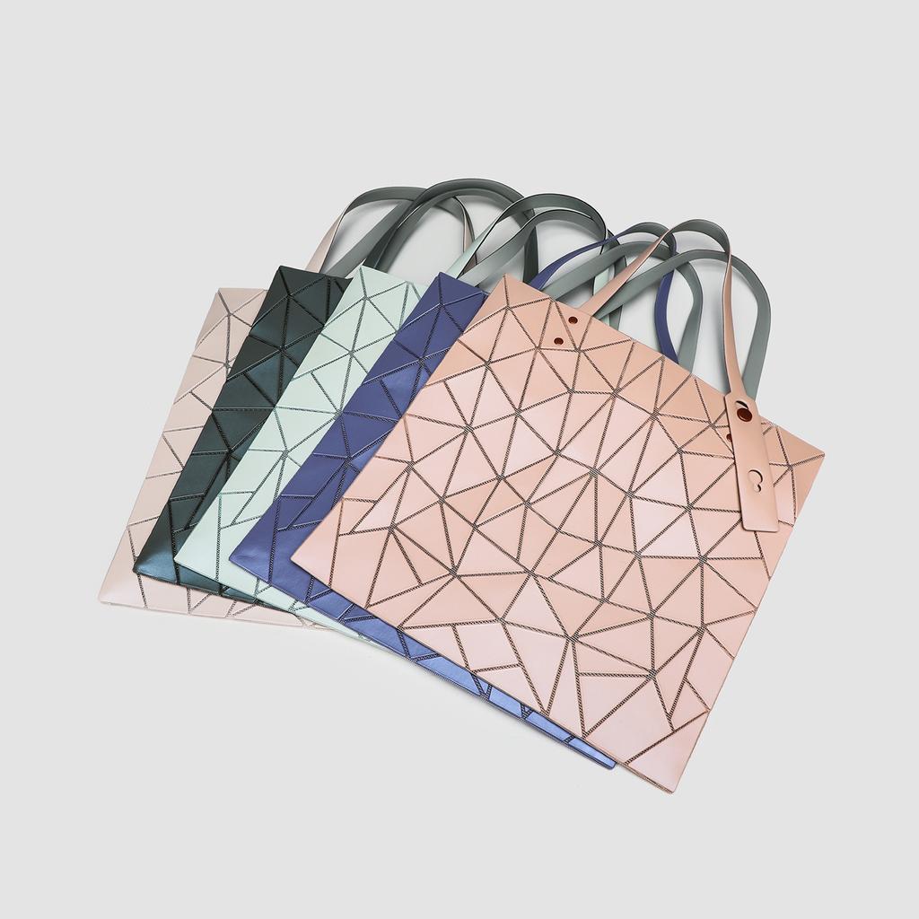 Diamond Lattice Geometric Diamond Lattice Color Hardware Bag Fashion Hand Bill Shoulder Bag Tote Bag Women's Bag