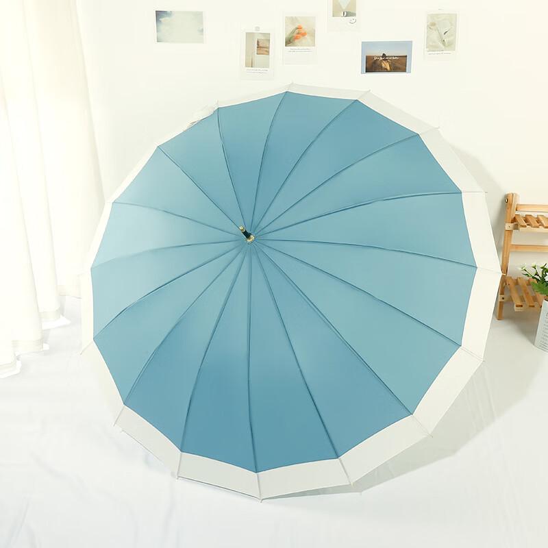 Nanqiao Artistic Spliced 16-Rib Straight Umbrella 23 inches