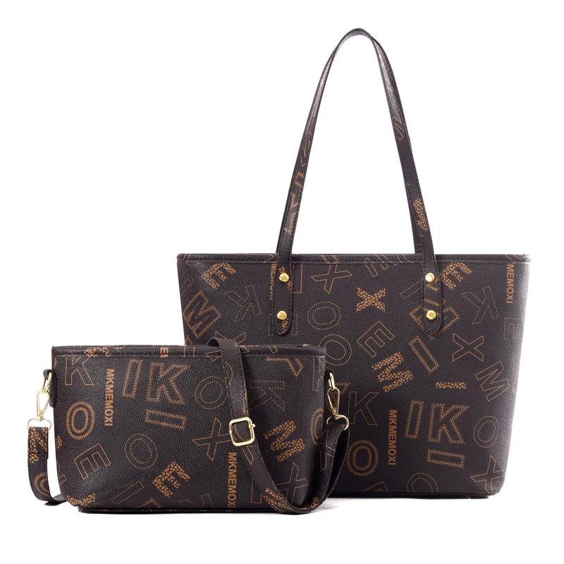 Tragetasche mit großem Fassungsvermögen, neue Retro-Mutter-und-Kind-Tasche, Damenhandtasche mit Buchstabenaufdruck, Umhängetasche.