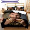 Messi Custom Name Champion Personalized Name Bedding Set,Soft Touch Bed Linen for Kids Bedroom Decor,Perfect Holiday Gift,Machine Washable Duvet Cover