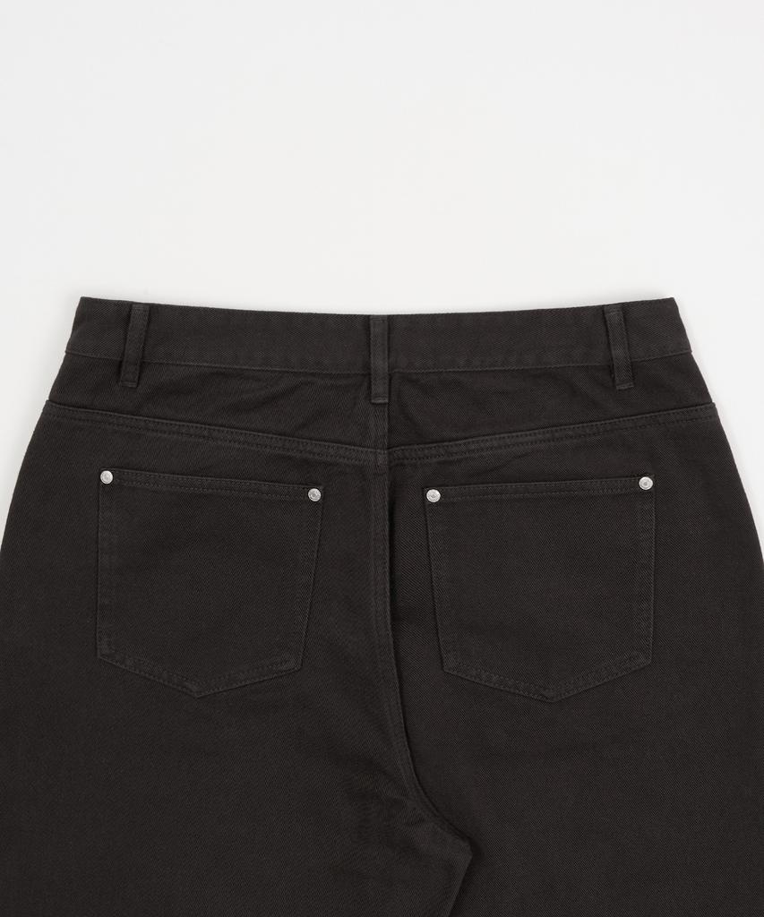 EXCONTAINER Daily Curved Cotton Pants (Charcoal)