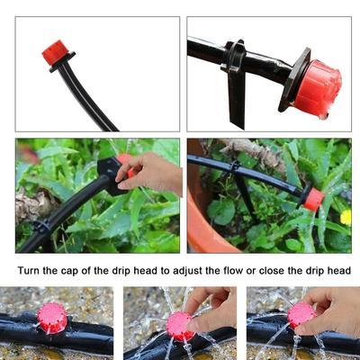 10/50pcs Adjustable Drip Irrigation Sprinklers, 1/4'' Micro Drippers for Watering System, Emitter for Garden Plants