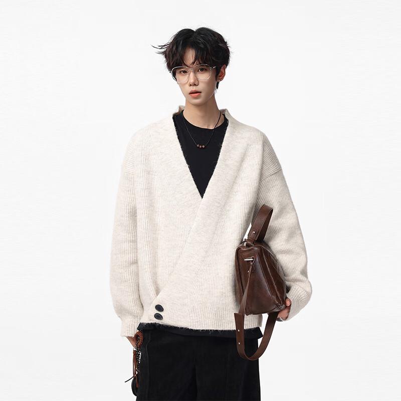 TOM ADAM American Retro Loose-Fit Knitted Cardigan