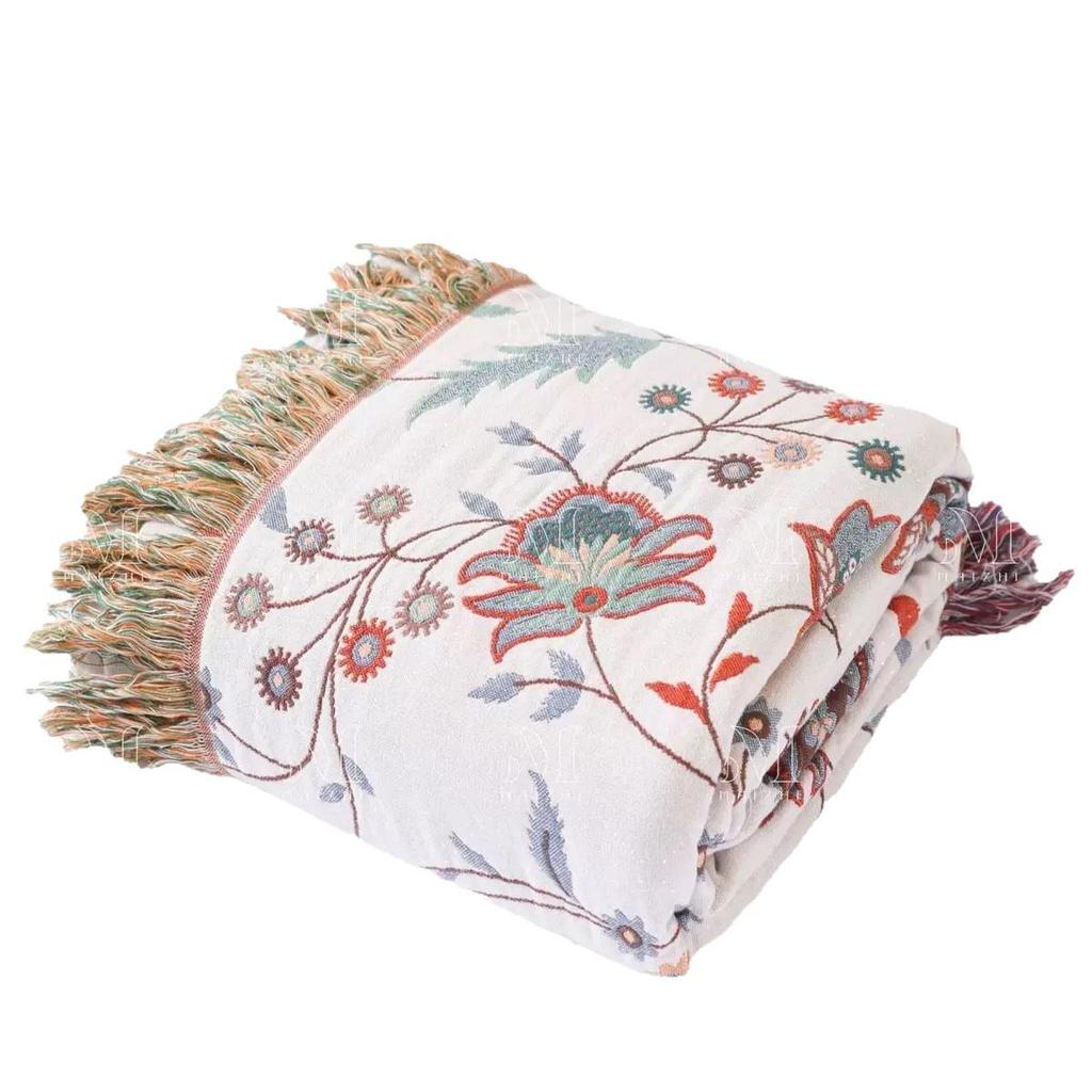 Pure Cotton Gauze Blanket - Four Seasons Nap & Air Conditioning Use