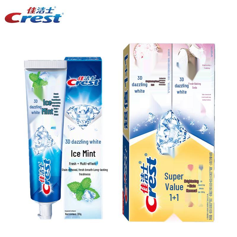 Crest 3D White Toothpaste Dual Pack