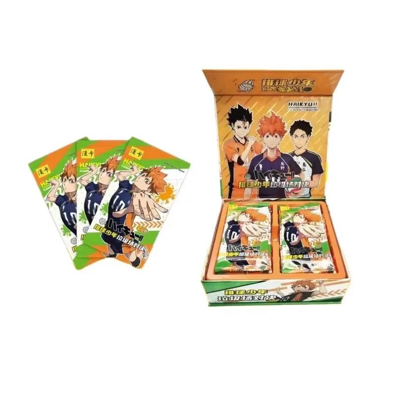 New Haikyuu Booster Box Cards Hinata Shoyo Kageyama Tobio Tsukishima Hotaru LR GMR Anime Character Collection Cards Toys Gifts