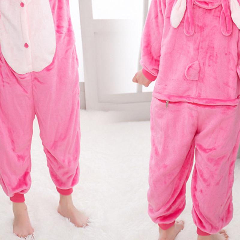 Dospělý Flanel Cartoon Animal Blue and Pink Interstellar Baby Jednodílné pyžamo Toaletní verze Dětská performance kombinéza Dárek k narozeninám