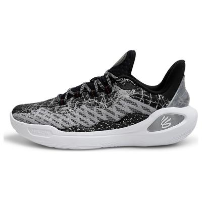 Bruce Lee x Curry Brand Curry Flow 11 Future Dragon Scarpe da Ginnastica da Uomo Nero Argento Metallizzato Bianco 3027503-001