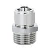 304 Stainless Steel Straight Quick-Connect Fitting