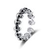 Women's Trendy Punk Style Distressed Retro Skull Ring in Imitation Thai Silver