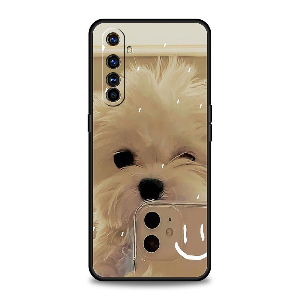 

Cute Little Dog Case For Realme C67 C63 C55 C53 C35 C25 C21 GT 2 3 5 6 10 11 12 13 Pro Plus 5G Soft TPU Phone Cover Fundas Capas Realme 10