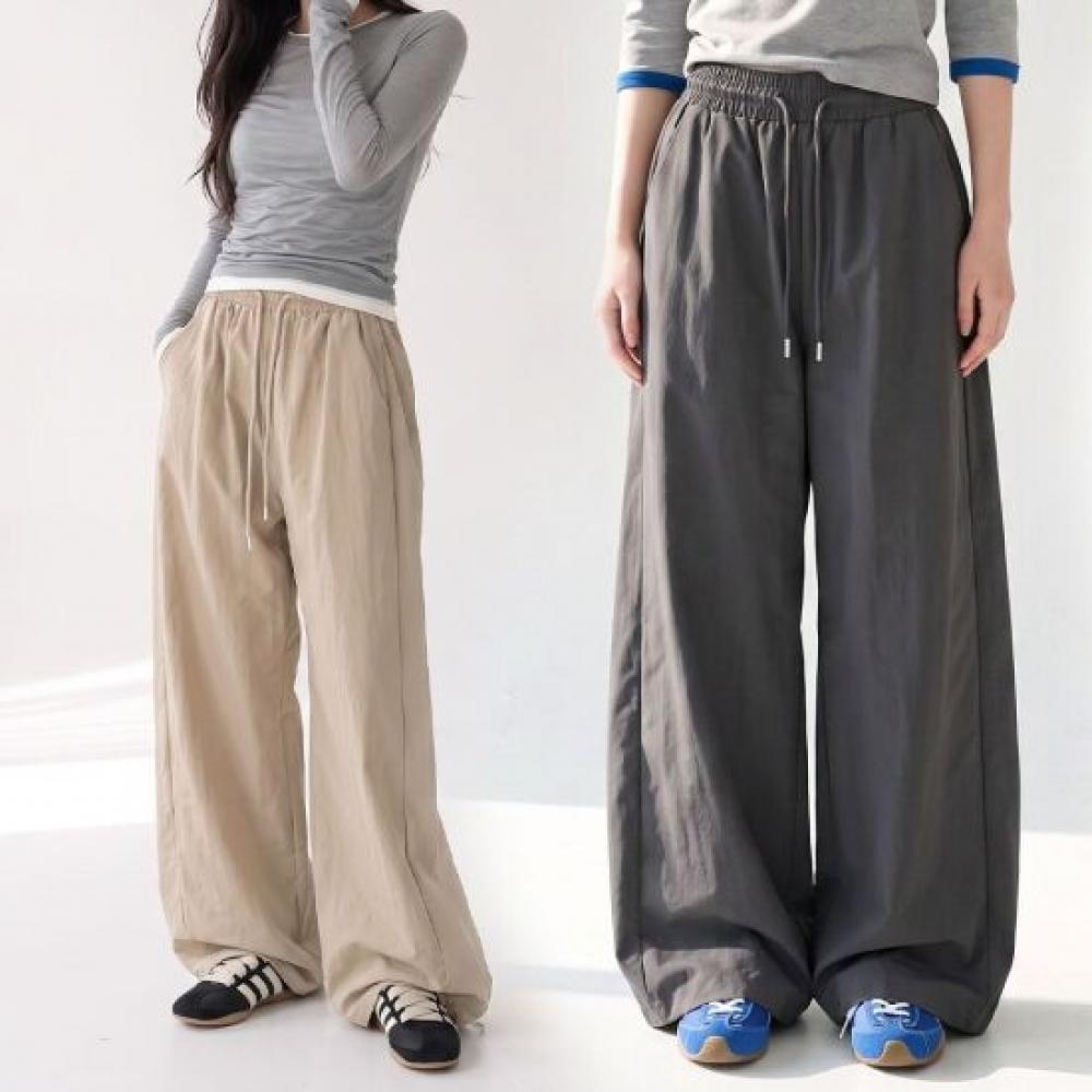 MeoSitda Women S Nylon Pintuck Wide pantS