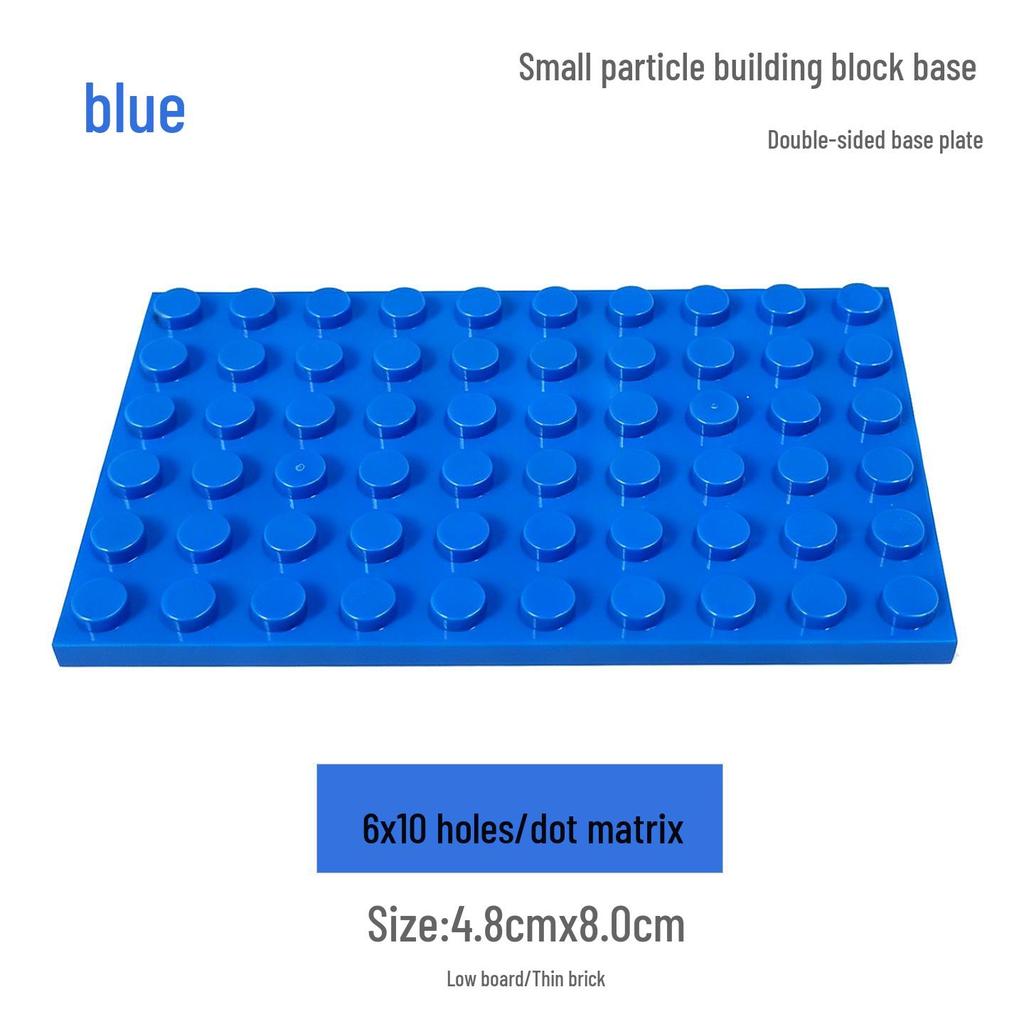 CrossMOC 6x10 Studs Base Plate for Technic & Universal Blocks (Compatible with 3033)