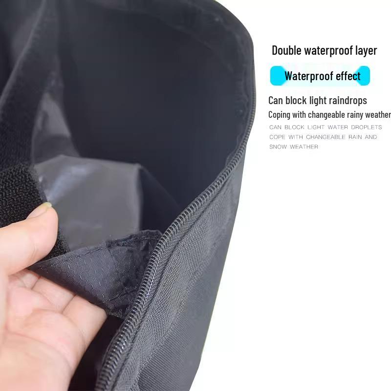 Kaiyue 500F Motorcycle Side Bag: Waterproof Canvas & Leather Quick-Release Accessory