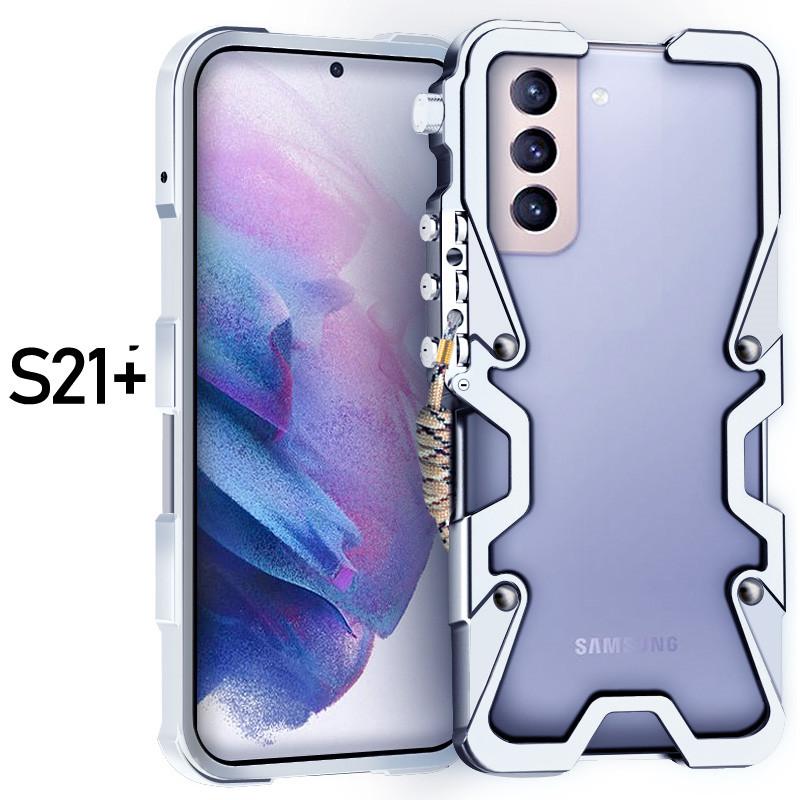 Armor Screw Metal Frame Shockproof Cover For Samsung Galaxy A73 A72 A55 A35 M55 M15 S21+ Aluminium Bumper Case Heavy Duty Fundas