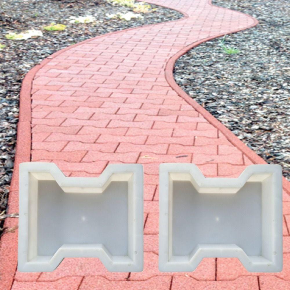I-shaped Cement Tile Mold Reusable Stepping Stone Mold Plastic Paving Molds Park Path