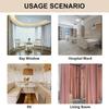 Flexible Bendable Ceiling Curtain Track Kit Durable Plastic With Multiple Hooks for Room Divider Curtains Rod RV Ceiling Track F