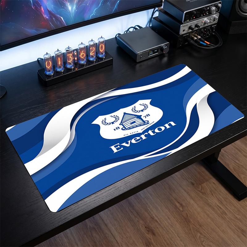 Tappetino per Mouse Grande Stampa Calcio Everton, Tappetino Esteso Antiscivolo per Scrivania da Gioco per Ufficio Casa