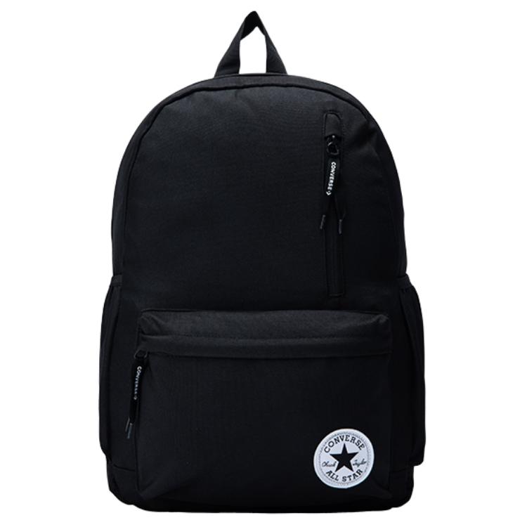 Converse Logo Large Capacity Zipper Backpack Unisex Backpack Black CV2213004PS-001 Medium