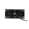 LED Garden Wall Lamp 6W 3000K IP54 Black, Double-sided Top-bottom