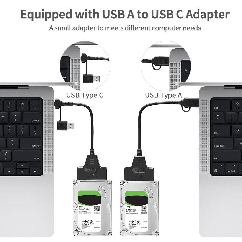 Xiaomi SATA to USB 3.0 Cable for 2.5 3.5 Inch External HDD SSD Hard Drive SATA 3 22 Pin Adapter USB 3.0 to Sata III Cord Up to 6 Gbp