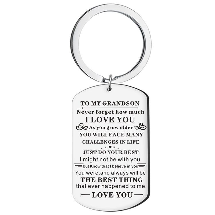 2023 New Fashion Jewelry Stainless Steel Military Tag Keychain Necklace Personalizable