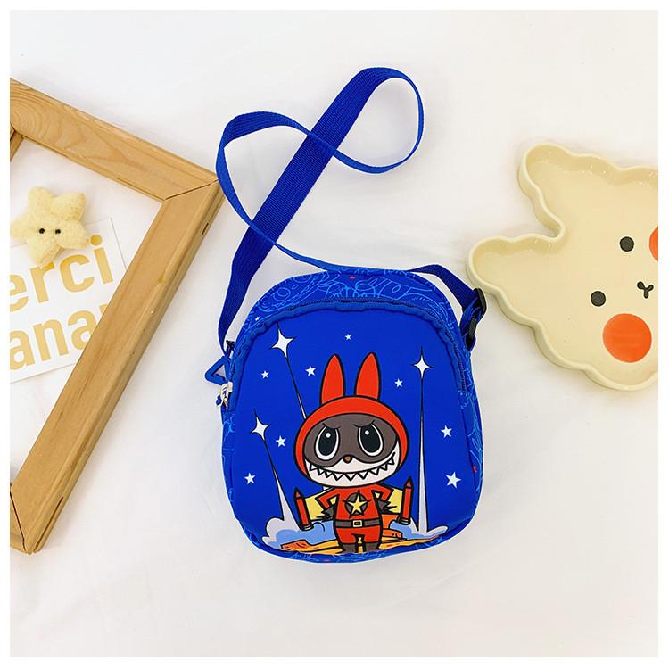 And Fun Colorful Labub Girls Nylon Shoulder Bag With Unique Plaid Pattern Playdates For