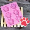 Kitchen Baking Tool, Food Grade Silicone, Fondant, Dog Footprint, Cupcake, Cookie, Cat Paw Feet Mould, Handmade Soap Mold