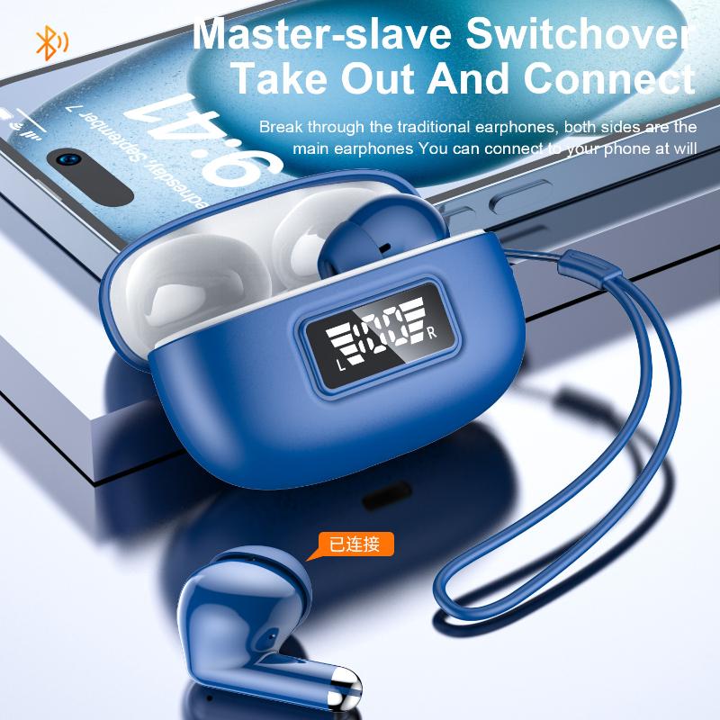 In-ear Digital Display Wireless Bluetooth Headset ENC Noise Reduction Multi-function Waterproof TWS Subwoofer Headset